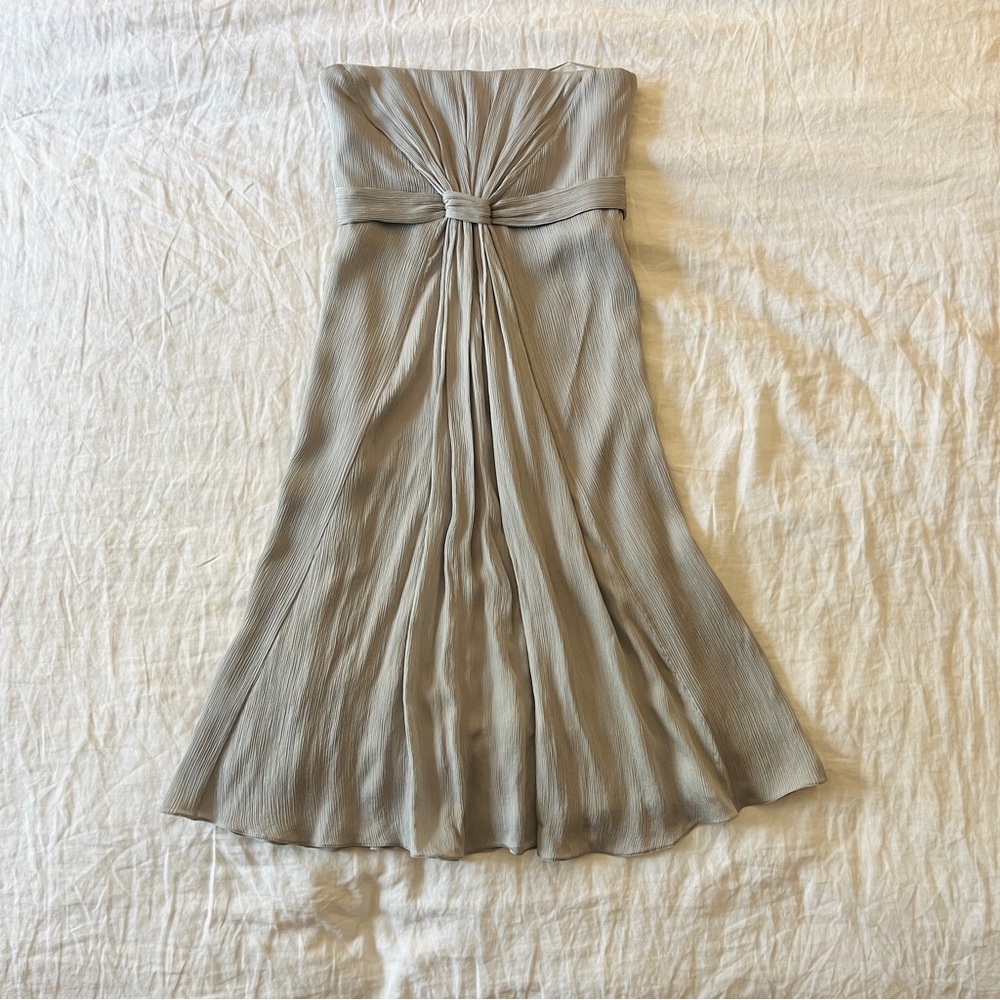 Gucci silk grey midi dress